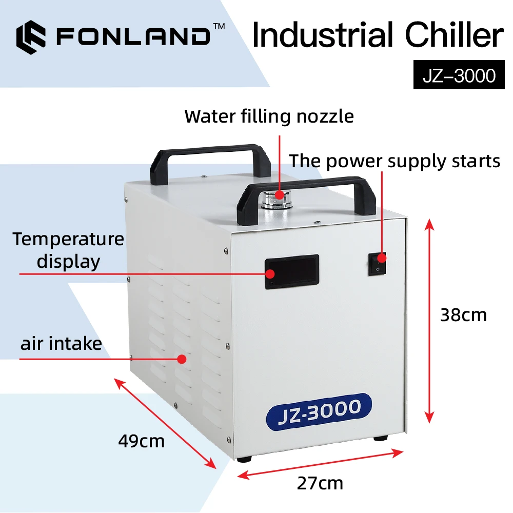 Chiller de Água Industrial FON - Laser Industrial Chiller avaliação e preço