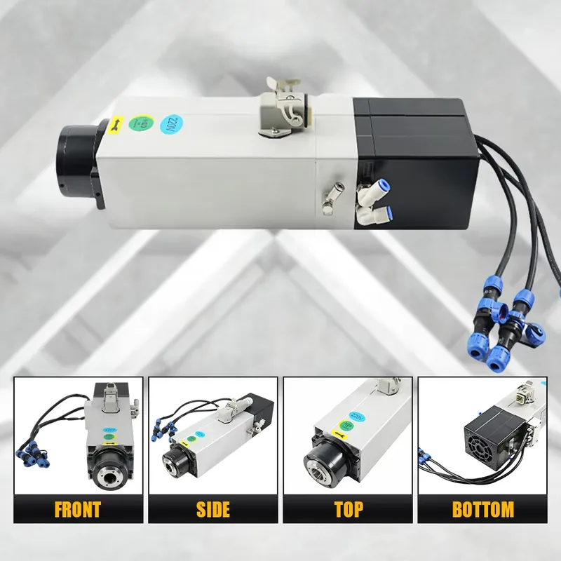 Motor Spindle Quadrado com Tro - Cnc Spindle Motor avaliação e preço