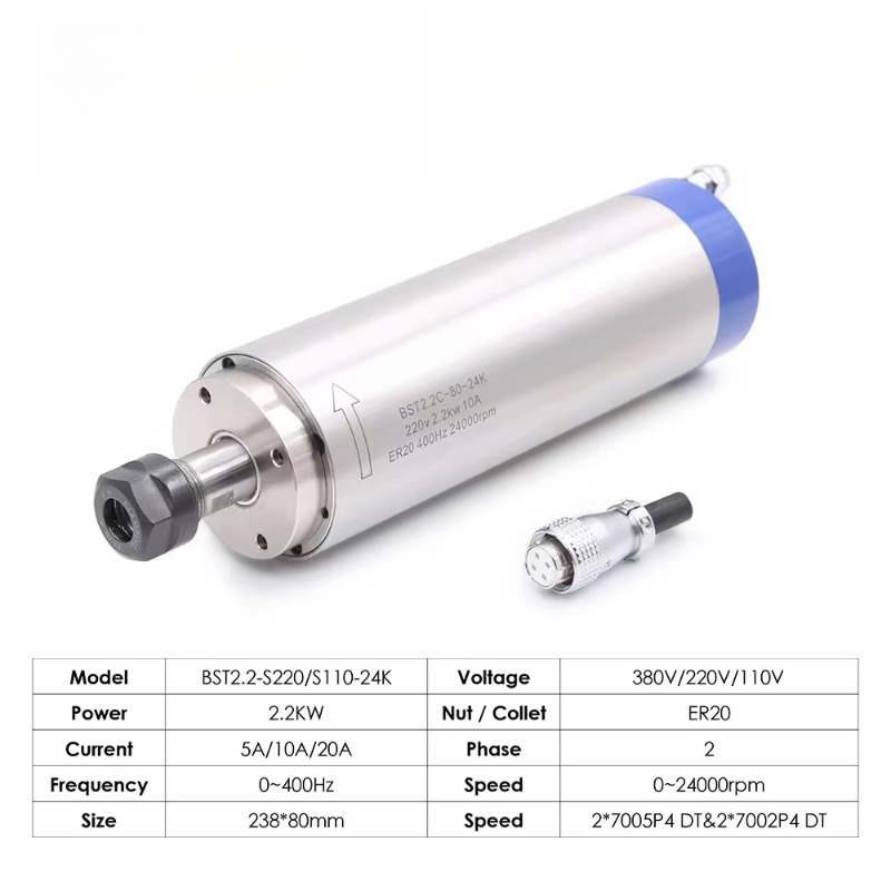 Motor de fuso refrigerado a ág - Cnc Spindle Motor avaliação e preço